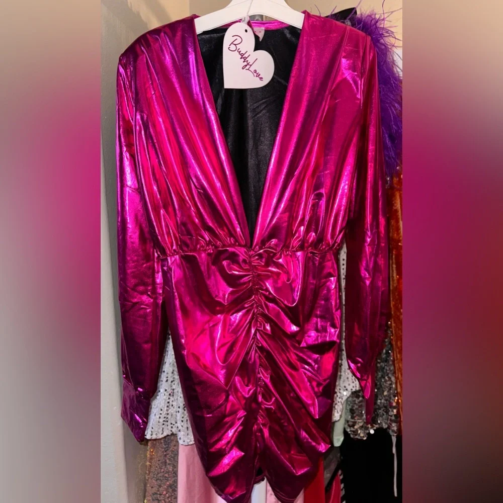 Buddy Love Cyrus Fuchsia Mini Dress🩷 - Picture 2 of 3